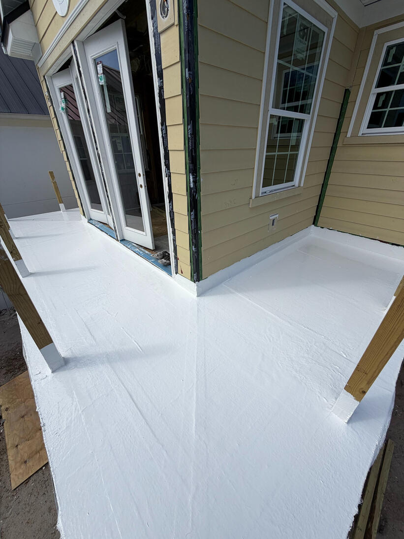 A highly elastic waterproofing membrane reinforced with industrial glass fiber and polyamide mesh for superior durability. This seamless system utilizes rubberized joint sealing to withstand structural movement and resist sun damage. A highly elastic waterproofing membrane reinforced with industrial glass fiber and polyamide mesh for superior durability. This seamless system utilizes rubberized joint sealing to withstand structural movement and resist sun damage.